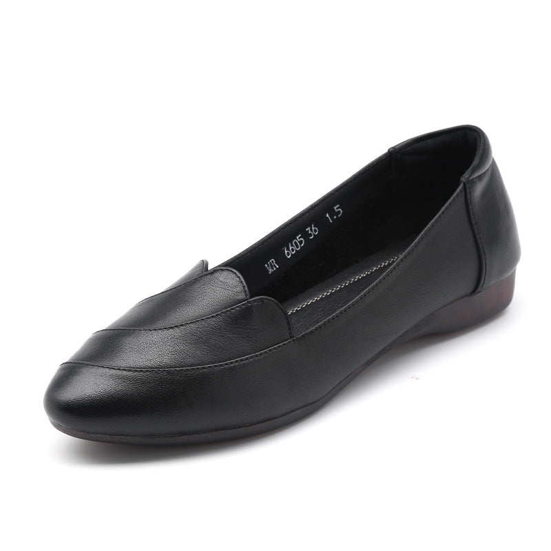 Women's Spring Genuine Soft Bottom Flat Large Women's Shoes