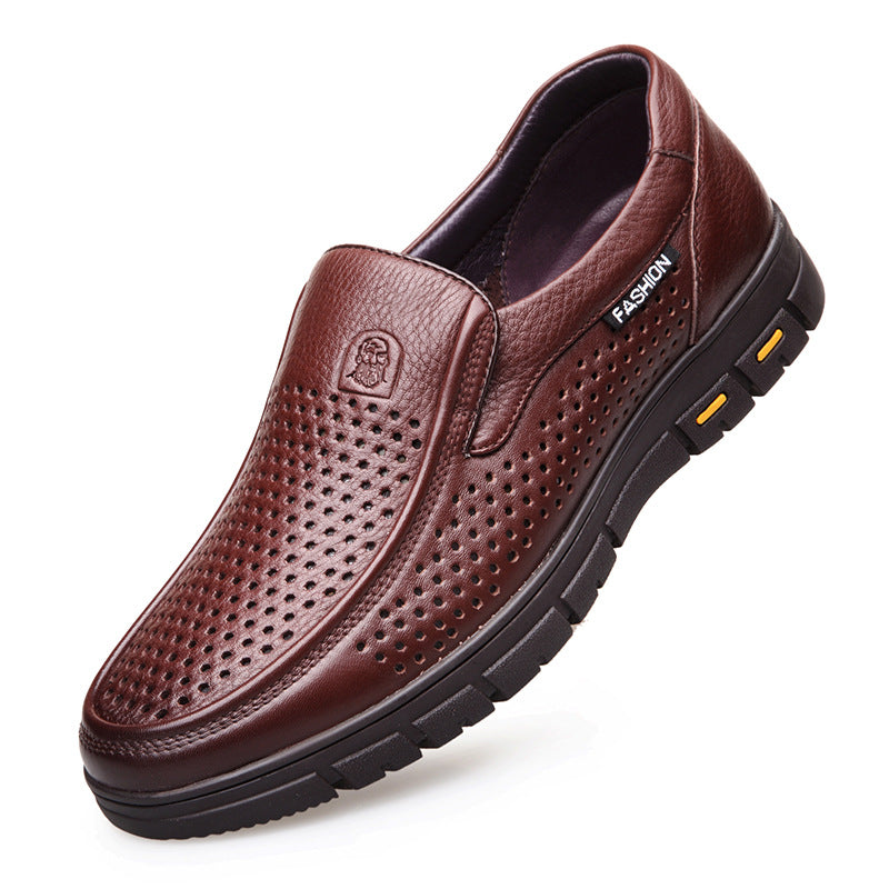 Men's Vintage Head Dad Hollow Out Breathable Casual Shoes