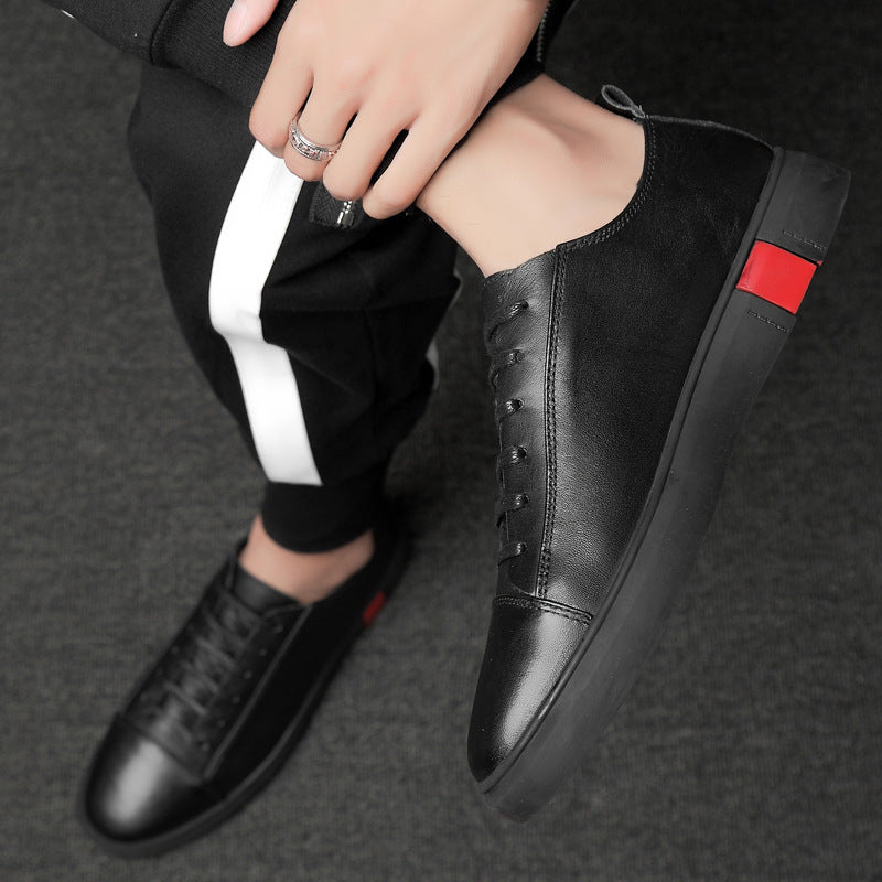 Men's Fashion New Cowhide Trendy British Men's Shoes