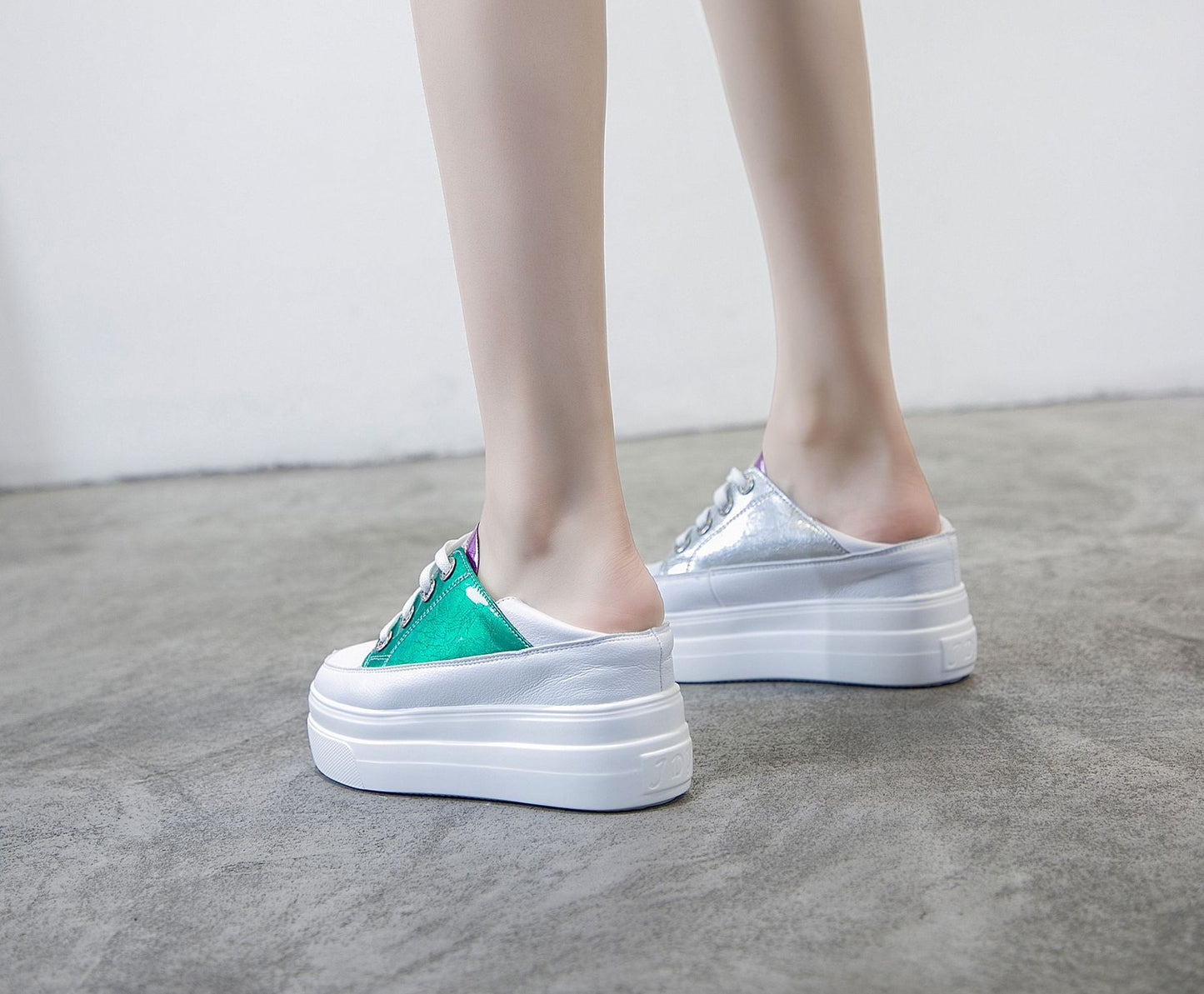 Women's Height Increasing Korean Style Genuine Small Casual Shoes