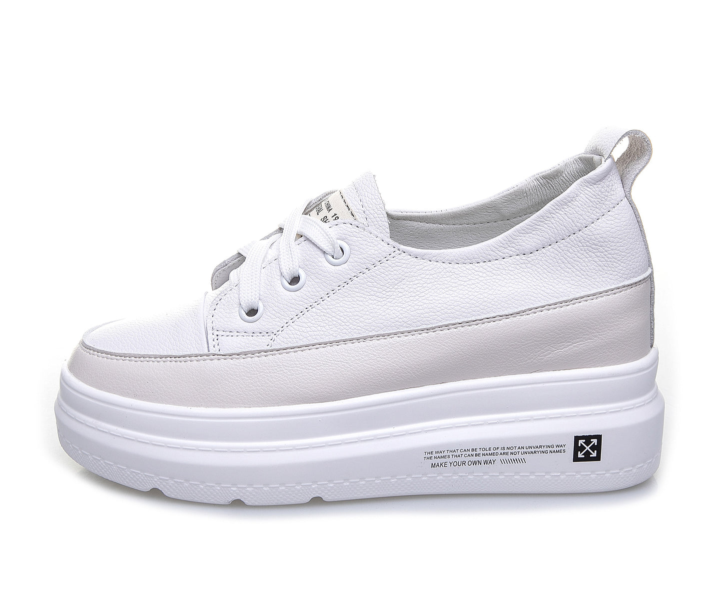 Women's Low-cut Hidden White Spring Korean Style Versatile Slip-on Muffin Platform Women's Casual Shoes