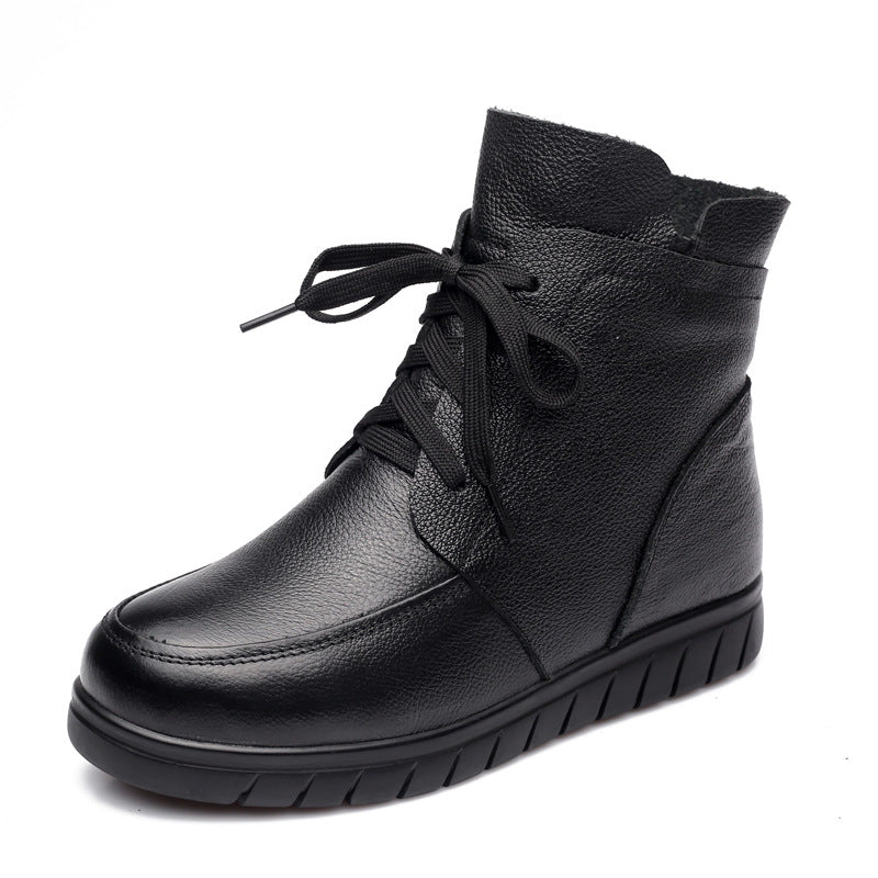 Mother's Fur Integrated Warm Thickened Wool Women's Shoes