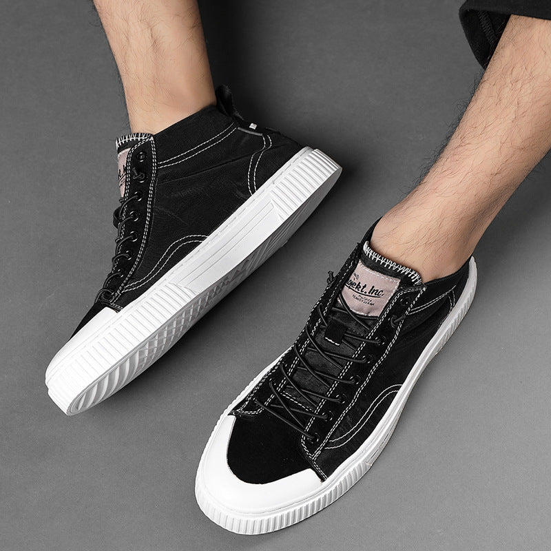 Men's Plus Size Spring Height Increasing Board Korean Style Casual Shoes