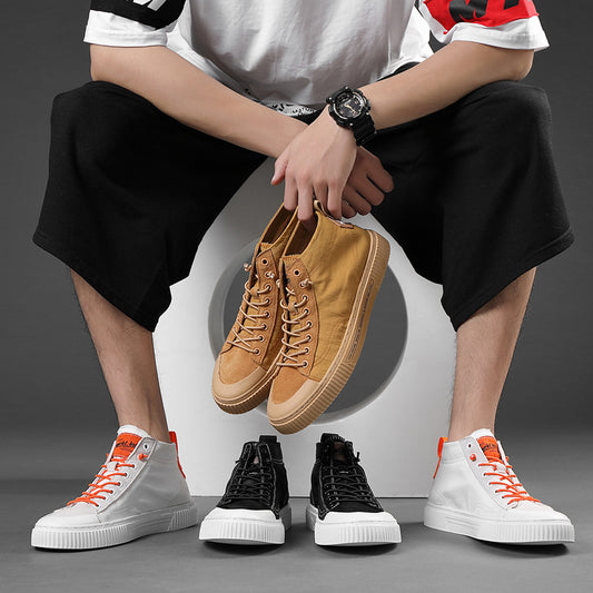 Men's Plus Size Spring Height Increasing Board Korean Style Casual Shoes