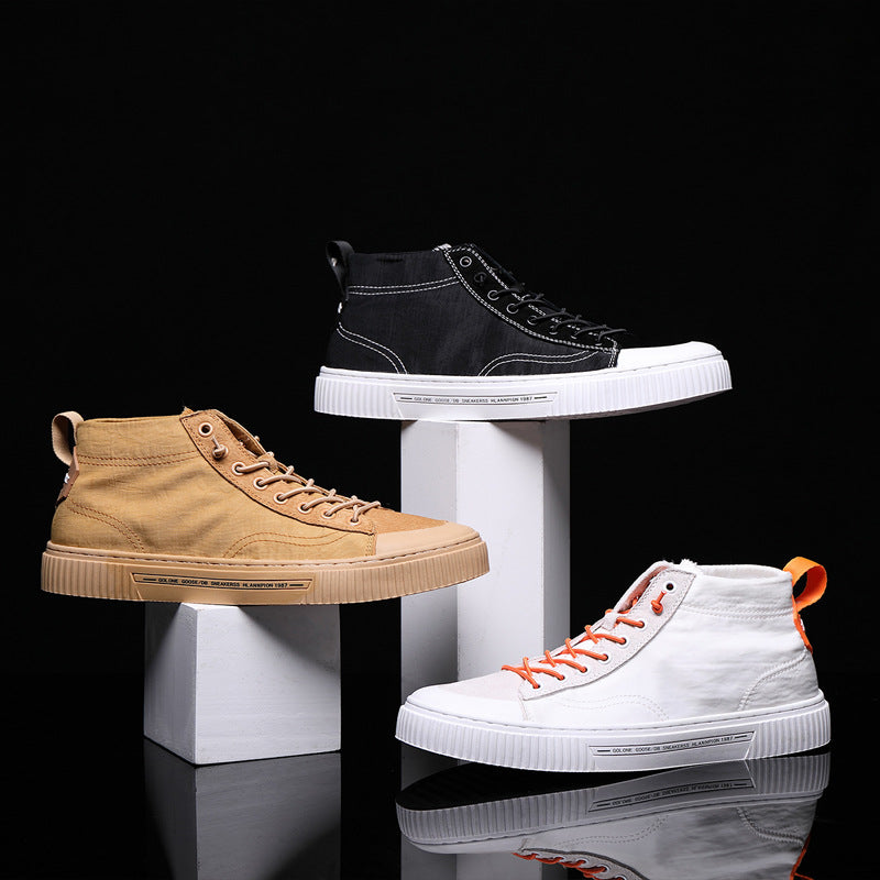 Men's Plus Size Spring Height Increasing Board Korean Style Casual Shoes