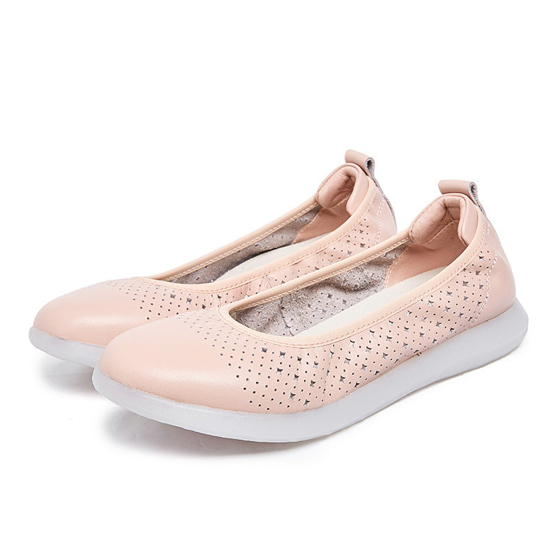 Women's Tendon Bottom Soft Single Layer Breathable Flat Pregnant Sandals