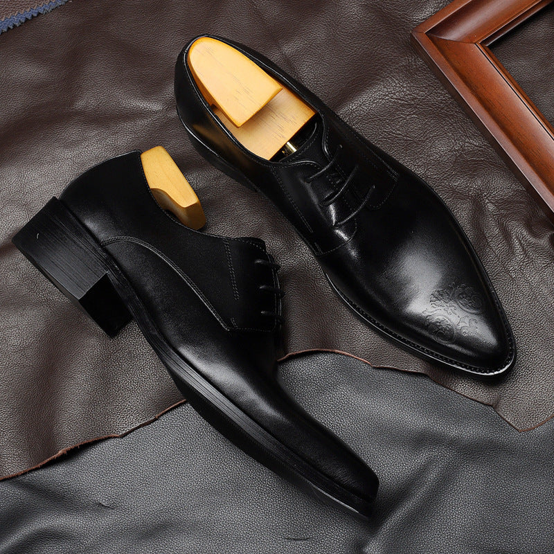 Men's Pumps Pointed Toe Business Formal Wear Leather Shoes