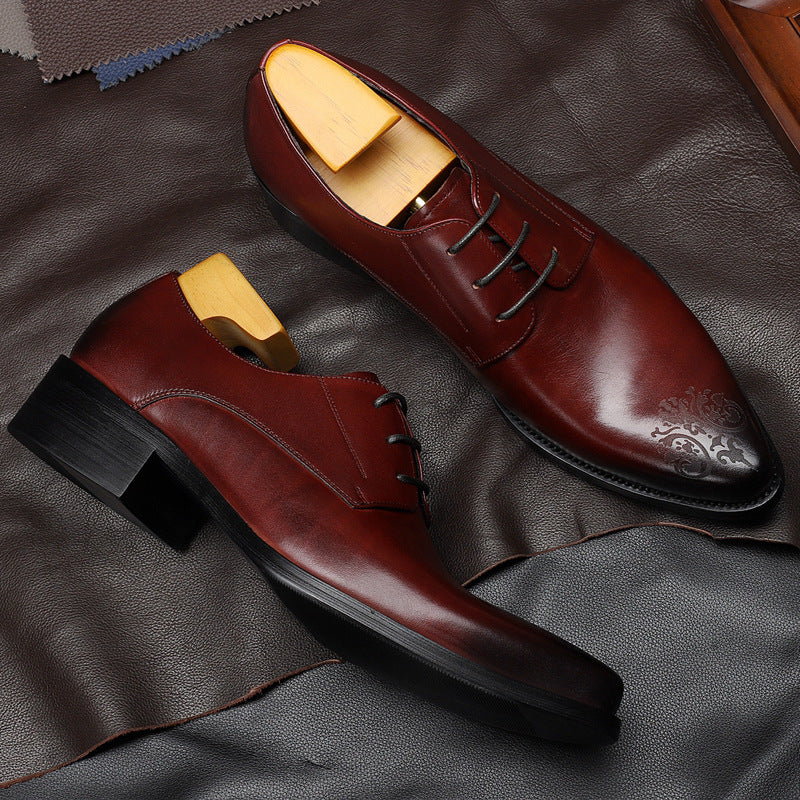 Men's Pumps Pointed Toe Business Formal Wear Leather Shoes