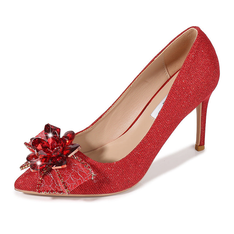 Women's Toe Sexy Fashion Wedding Bridal High Women's Shoes
