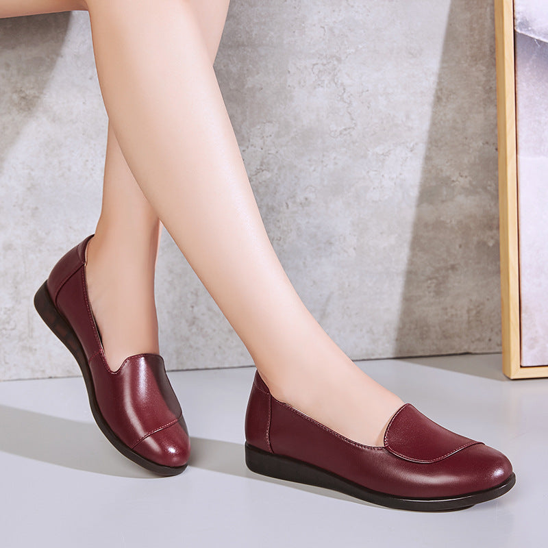 Women's Flat Bottom Soft Surface Mother Plus Women's Shoes