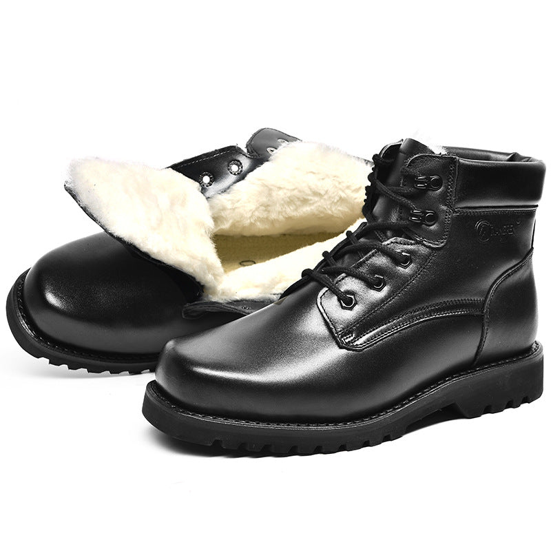 Men's Strong Winter Wool Warm Genuine Cotton Boots