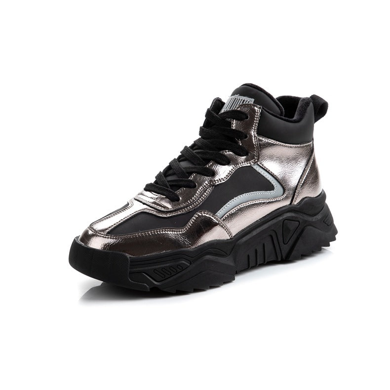 Women's Fleece-lined Color Matching Insulated Fashion Women's Shoes