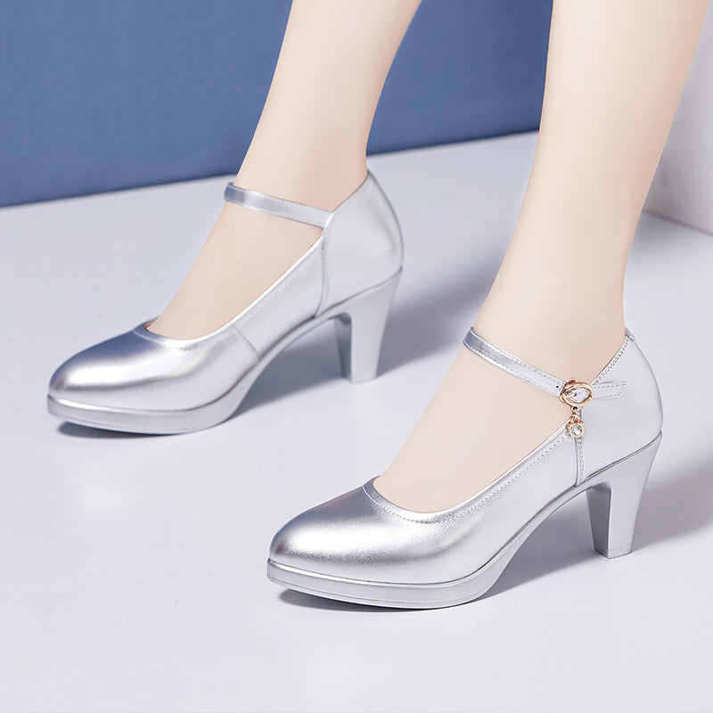 Women's Cheongsam Model Catwalk Show Super High Women's Shoes