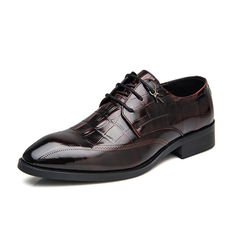 Men's Layer Cowhide Autumn Business Formal British Style Leather Shoes