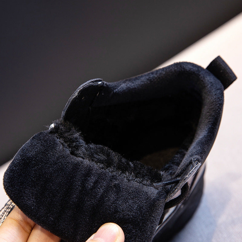Women's Fleece-lined Color Matching Insulated Fashion Women's Shoes