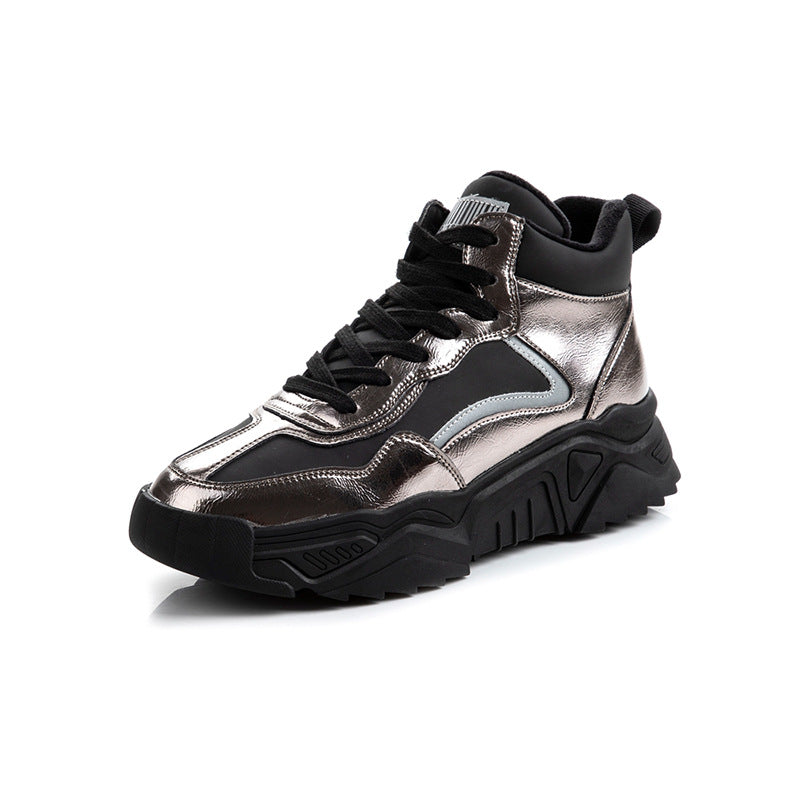 Women's Fleece-lined Color Matching Insulated Fashion Women's Shoes