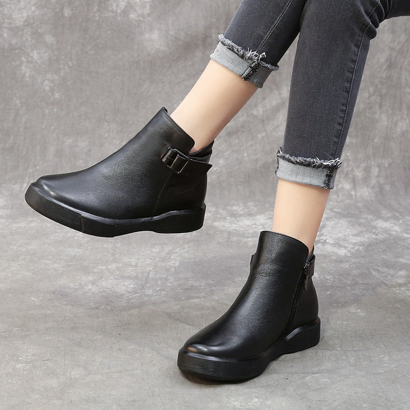 Women's British Short Joker Martin First Layer Boots
