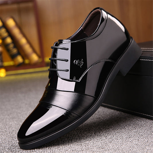 Men's Invisible Elevated Business Formal Wear Breathable Leather Shoes