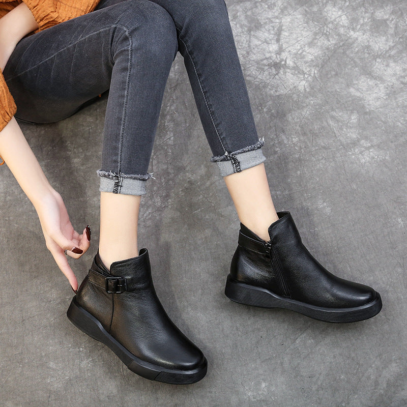 Women's British Short Joker Martin First Layer Boots