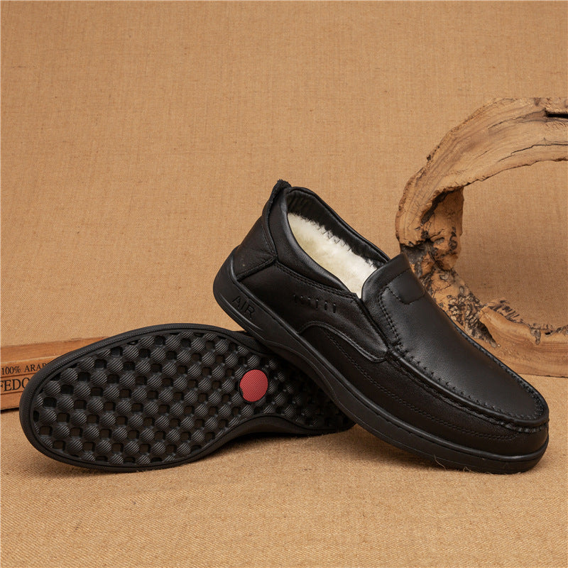 Men's Business Fashion Black Elegant Pumps Shallow Mouth Casual Shoes