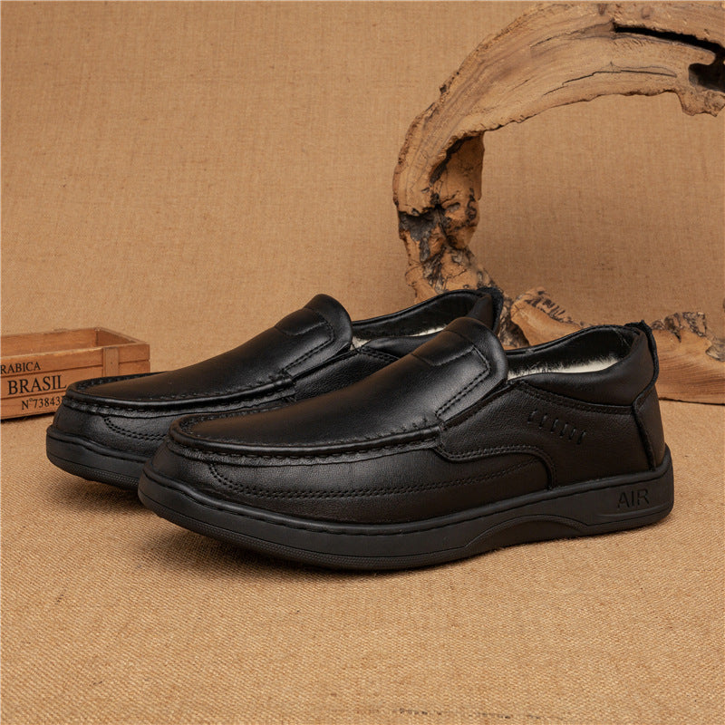 Men's Business Fashion Black Elegant Pumps Shallow Mouth Casual Shoes