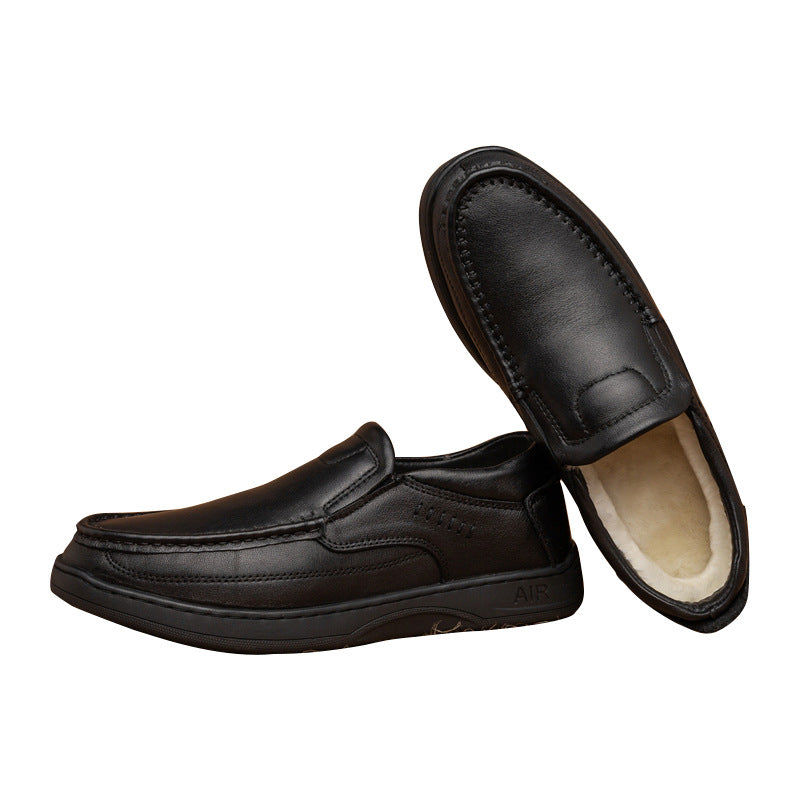 Men's Business Fashion Black Elegant Pumps Shallow Mouth Casual Shoes