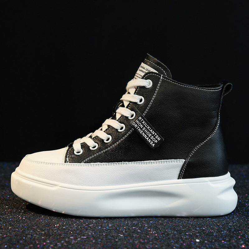 Women's Bottom High Top White Spring Korean Women's Casual Shoes