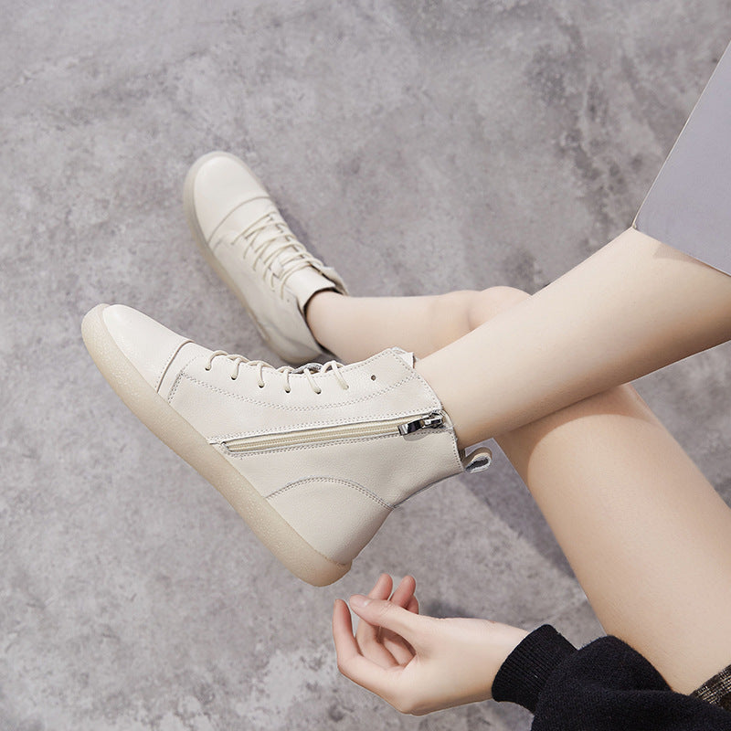 Women's Bottom White Flat Pumps Pregnant Mori Women's Shoes