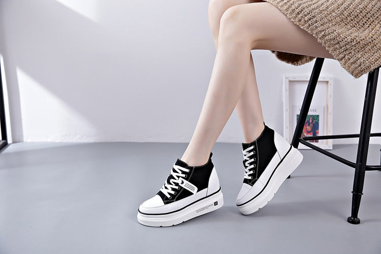 Women's Height Increasing Platform Small Size Spring Casual Shoes