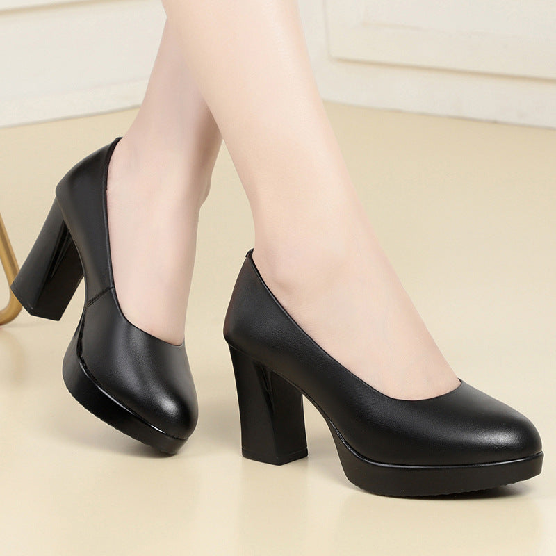 Trendy Genuine High Platform Cheongsam Catwalk Heels