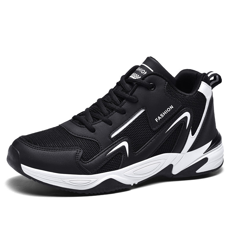 Men's Spring Breathable Mesh Surface Running Large Sneakers