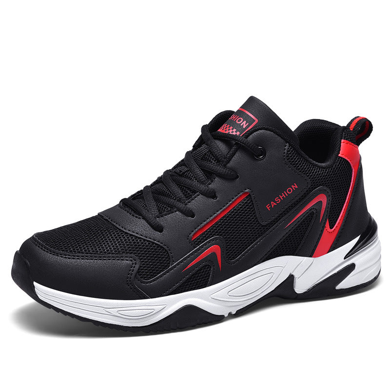 Men's Spring Breathable Mesh Surface Running Large Sneakers