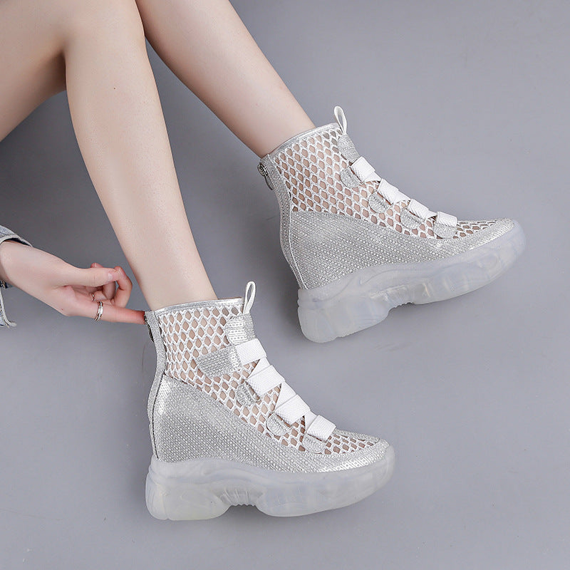 Women's Platform Ankle Autumn Summer Breathable Thin Sandals