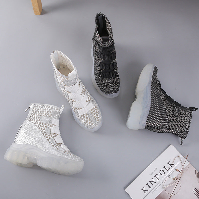Women's Platform Ankle Autumn Summer Breathable Thin Sandals