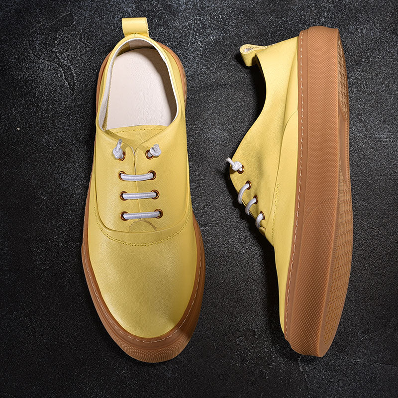 Men's Sole Fashion Spring Versatile White Soft Sneakers