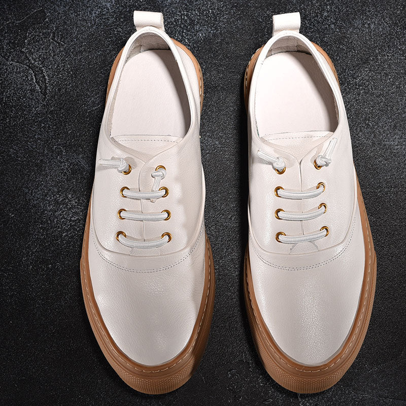 Men's Sole Fashion Spring Versatile White Soft Sneakers