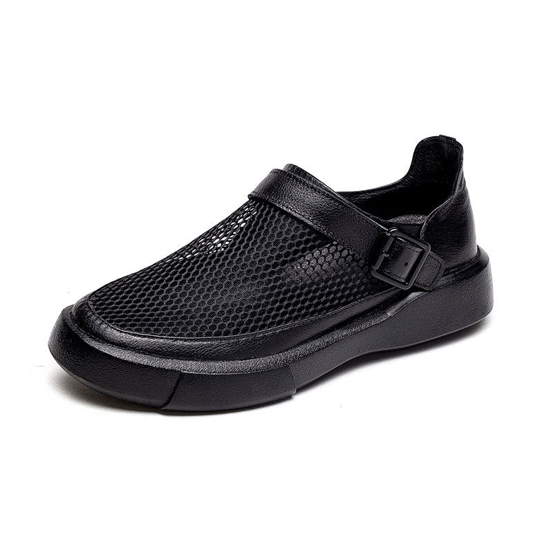 Women's Top Layer Cowhide Flat Surface Plus Sandals