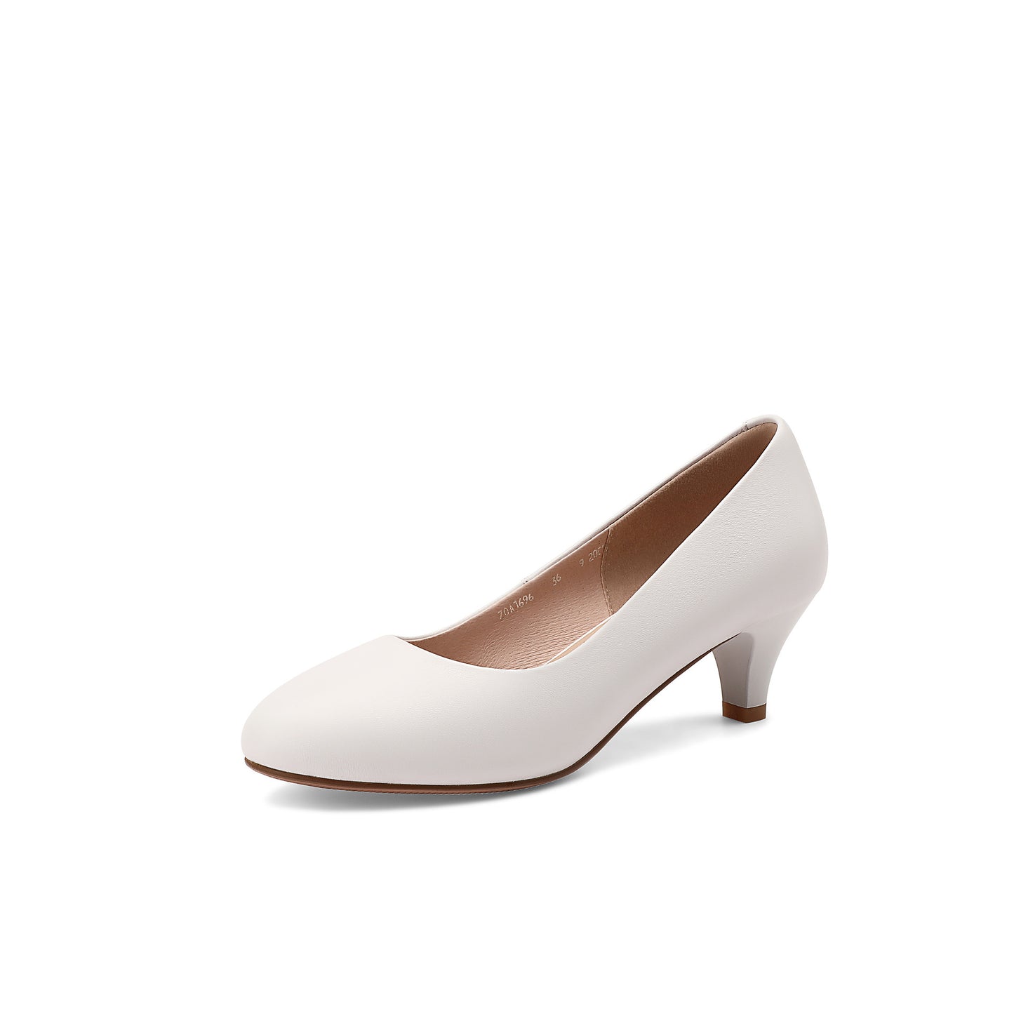 Women's Genuine Low-cut Round Toe High Stiletto Women's Shoes