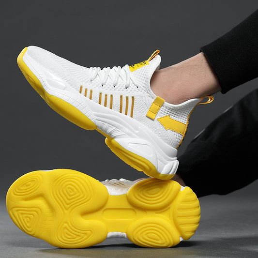Men's Oversized Mesh Fashion Platform Height Increasing Sneakers