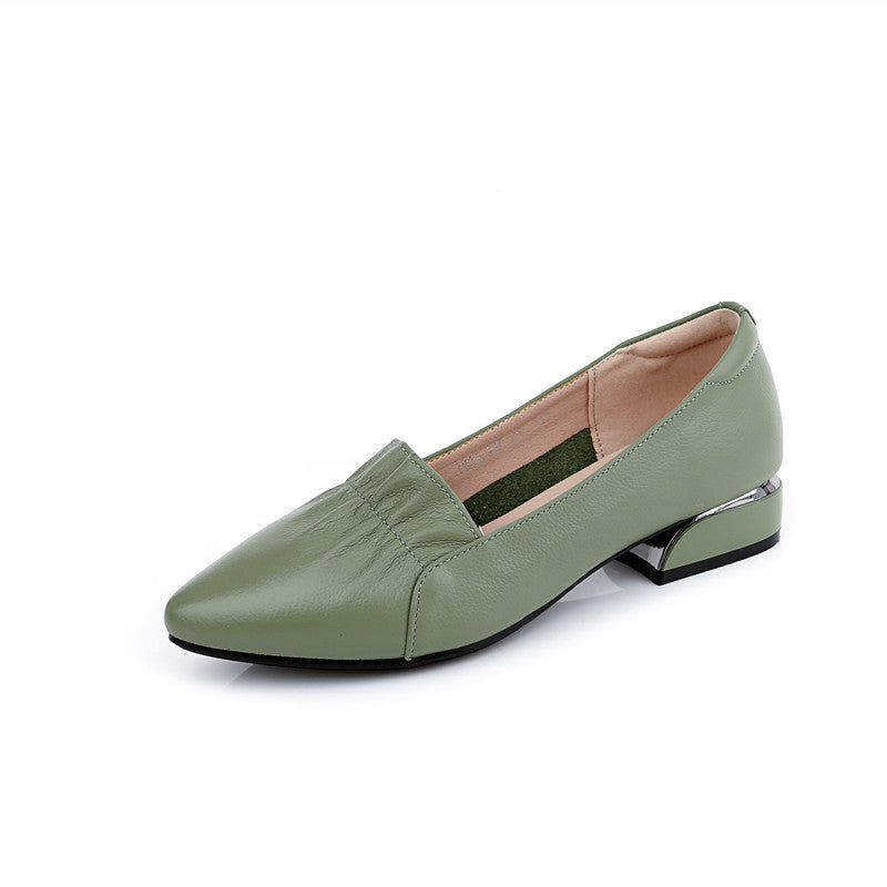 Women's Small Size Flat Bottom Genuine Plus Casual Shoes