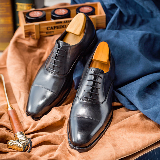 Men's Pretty Durable Korean Derby Business Leather Shoes
