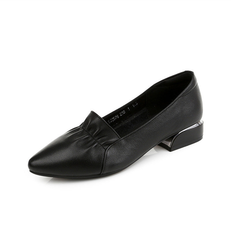 Women's Small Size Flat Bottom Genuine Plus Casual Shoes