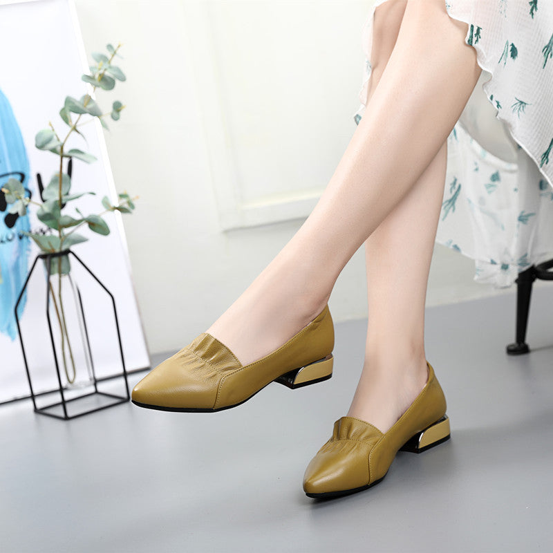 Women's Small Size Flat Bottom Genuine Plus Casual Shoes