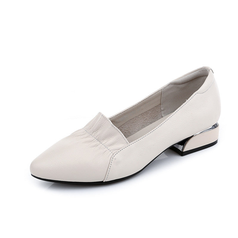 Women's Small Size Flat Bottom Genuine Plus Casual Shoes