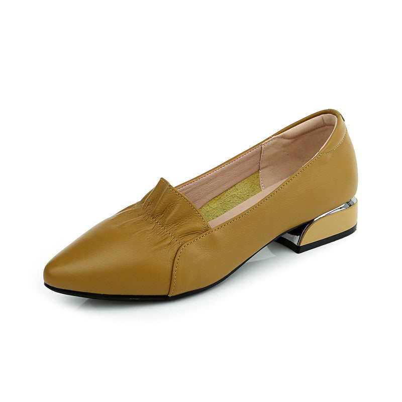 Women's Small Size Flat Bottom Genuine Plus Casual Shoes