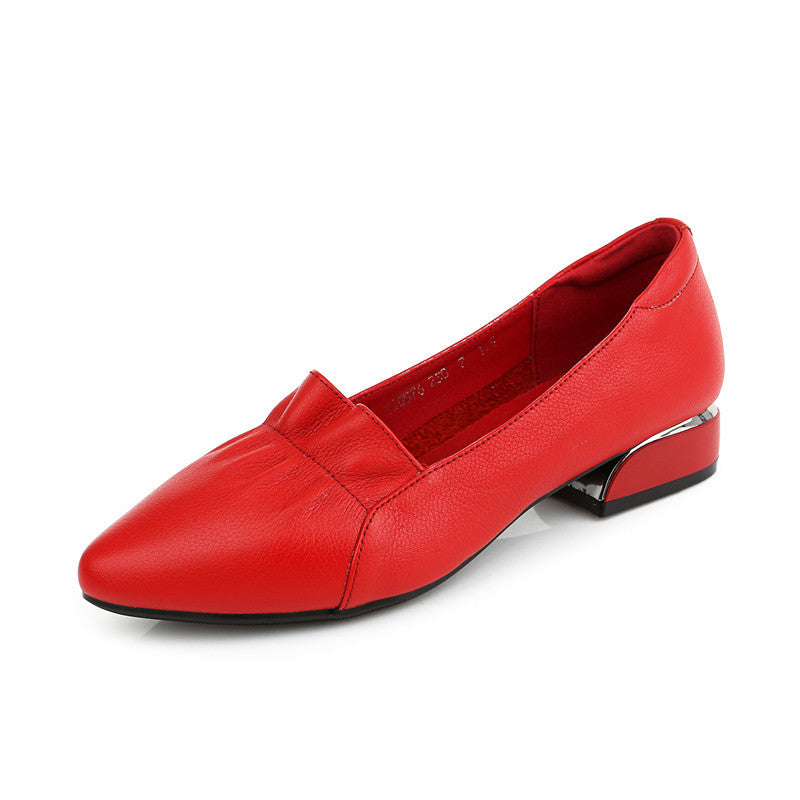 Women's Small Size Flat Bottom Genuine Plus Casual Shoes