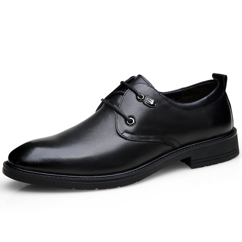 Men's Formal Wear Top Layer Cowhide Business Korean Version Leather Shoes