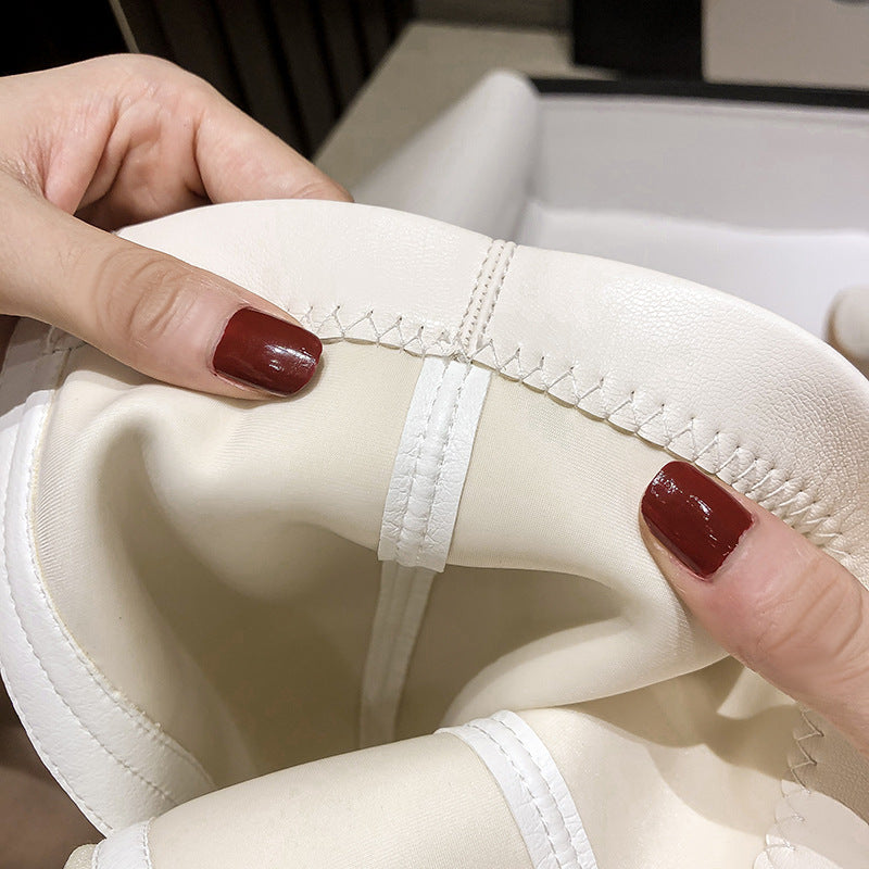 Women's Long High-heeled Thigh Side Zipper Below The Boots