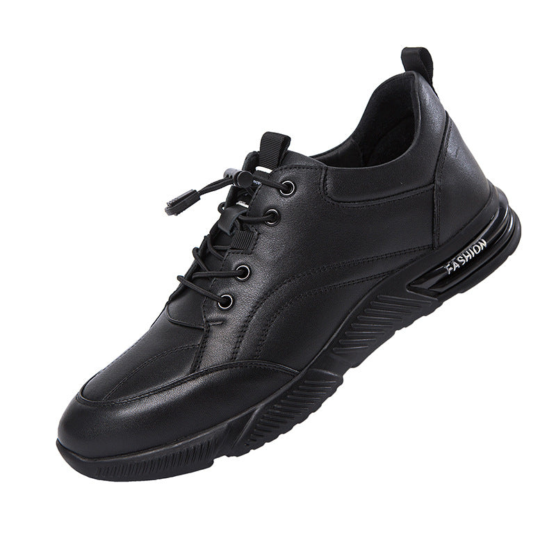 Men's Fleece-lined Sports Strap Wrap Comfortable Breathable Leather Shoes
