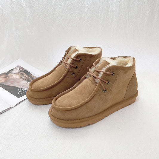 Men's Shell Winter Warm Genuine Wool Northeast Snow Boots